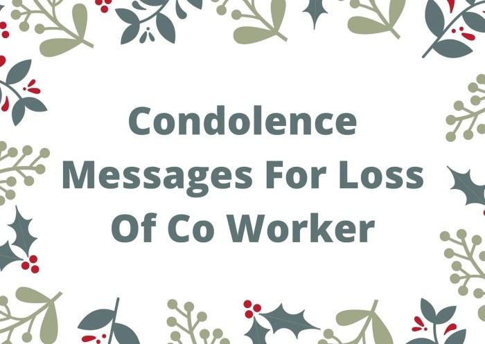 condolences message to work colleague terbaru