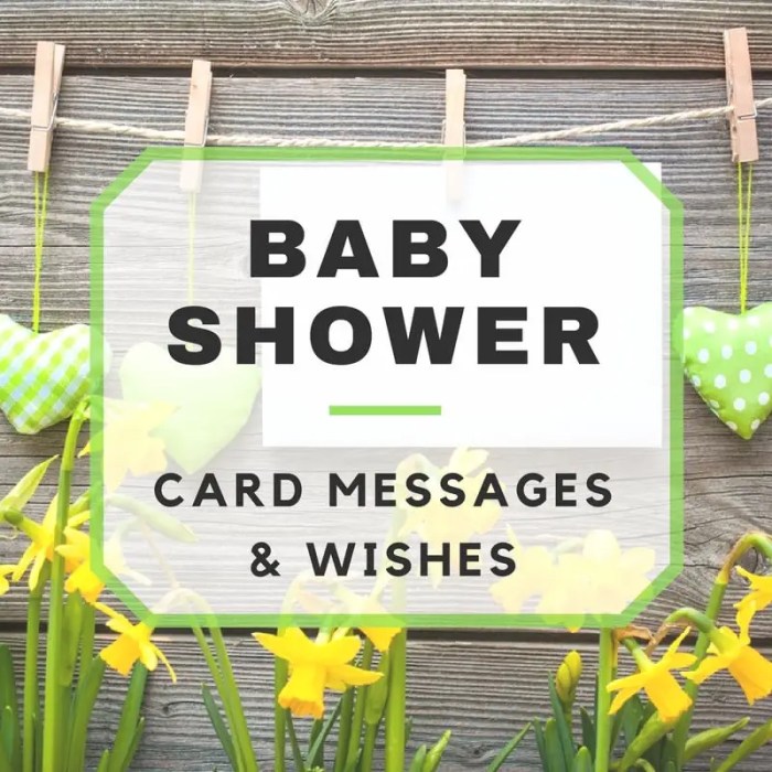 baby shower wishes on card